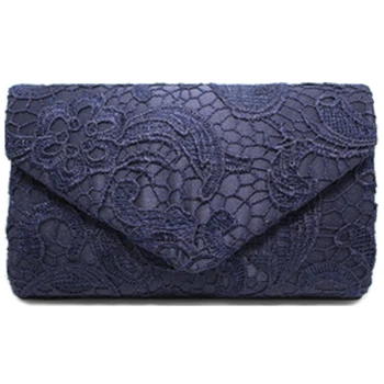 

New Classy Lace Clutch Envelope Bag Bridal Designer Ladies Evening Party Prom