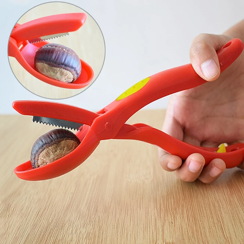 

Creative Stainless Steel Chestnut Cutter Walnut Pliers Clamp Clip Cracker Kitchen Tool Supplies