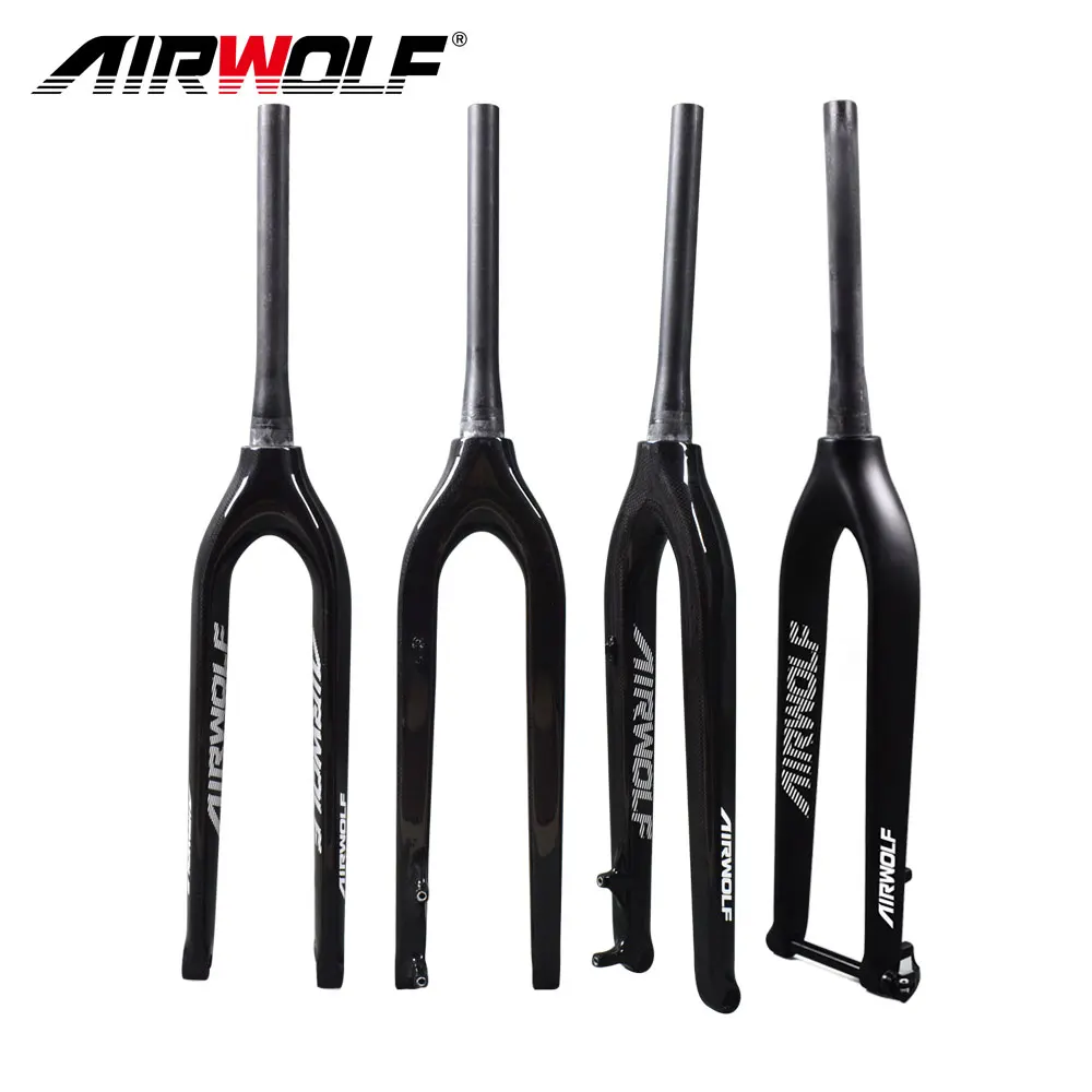 Airwolf углеродная жесткая MTB вилка 29er коническая с сквозной осью shafter 15 мм bicicletas
