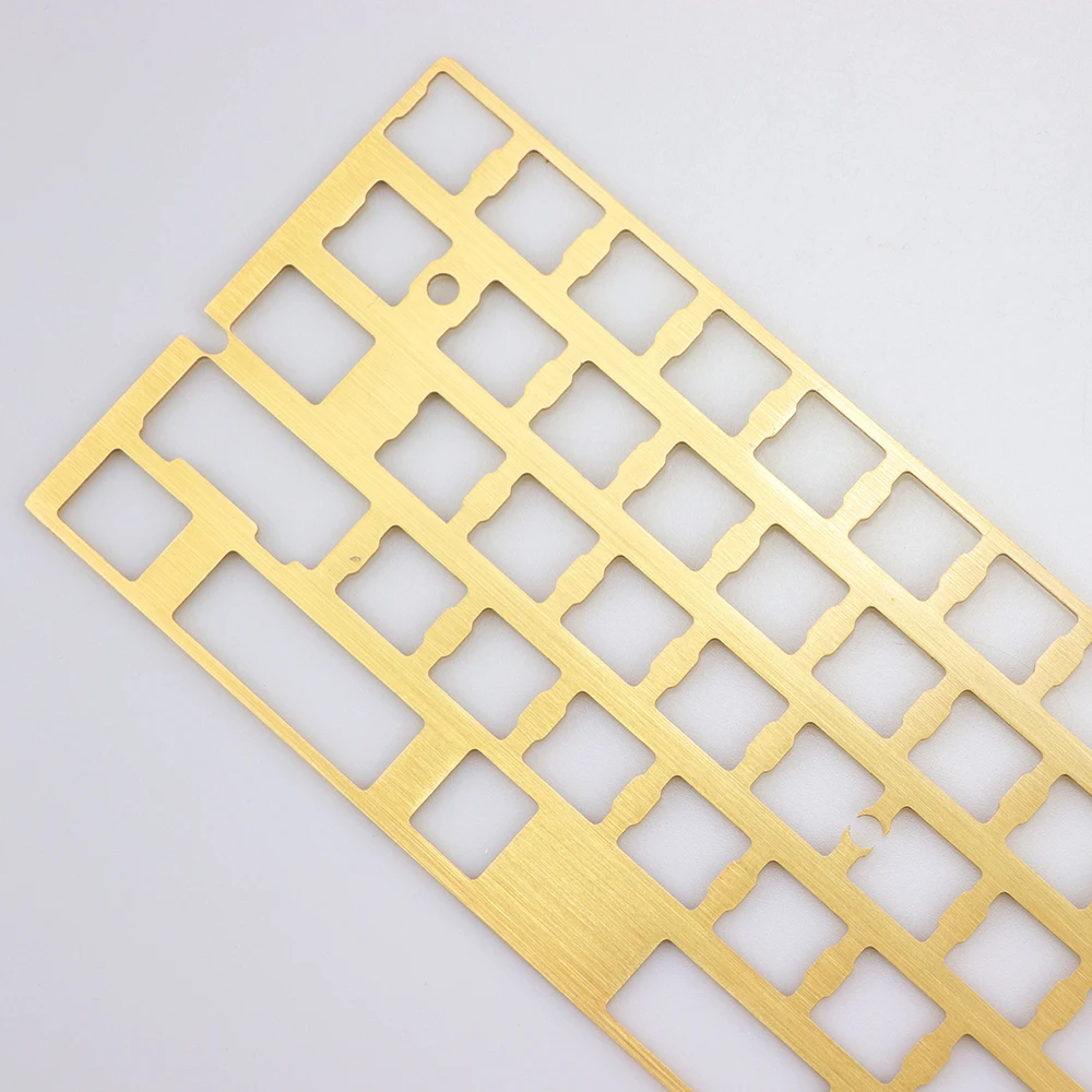 Mechanical keyboard cnc 60 brass drawing concurrence positioning plate support ISO ANSI for GH60 pcb 60%keyboard DIY