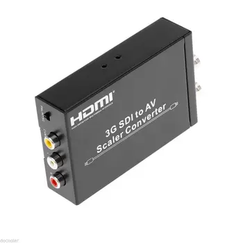 

HD SD 3G SDI to AV CVBS PAL/NTSC Scaler Converter SD-SDI HD-SDI 3G-SDI to Composite RCA Video L/R Analog Audio Converter Scaler