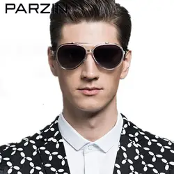 Parzin поляризованные солнцезащитные очки для мужчин женщин вырез рамки Большой Защита от солнца очки мужской красочные вождения с чехлом 8106