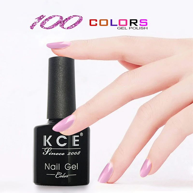 

NEW KCE fashion Nail Gel nail Polish UV&LED Shining Colorful 100 Colors 8g Long Lasting Soak Off Varnish Manicure