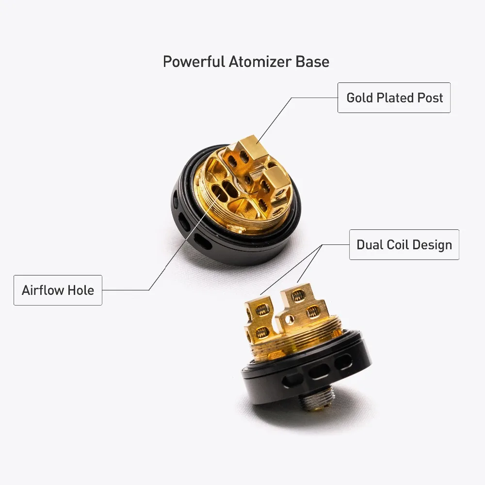 Атомайзер Volcanee с двойной катушкой RTA 8 в 1 готовые катушки Ni80 Alien для электронной