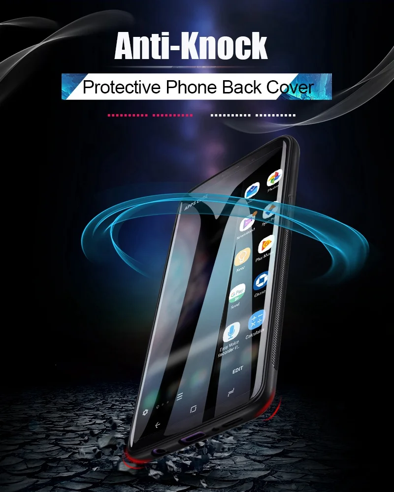 TOMKAS Tempered Glass Case For Samsung Galaxy S9 S9 Plus Silicone Coque Patterned Phone Cover Cases For Samsung Galaxy Note 8 (12)