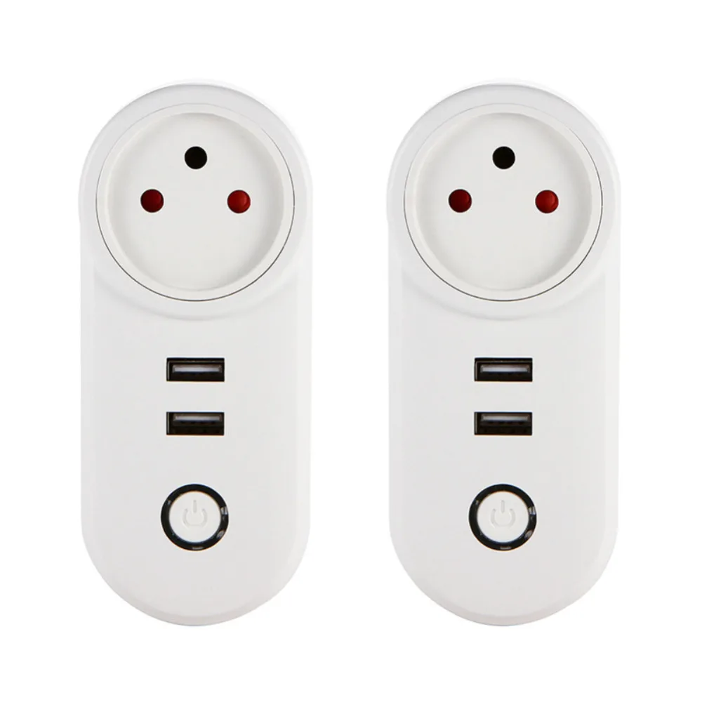 Умная розетка с поддержкой Wi Fi 2 USB порта|Умные розетки| |
