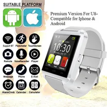 New Fashion U8 Bluetooth Smart Watch Clock Sync Notifier With Passometer Touch Screen For Women Men