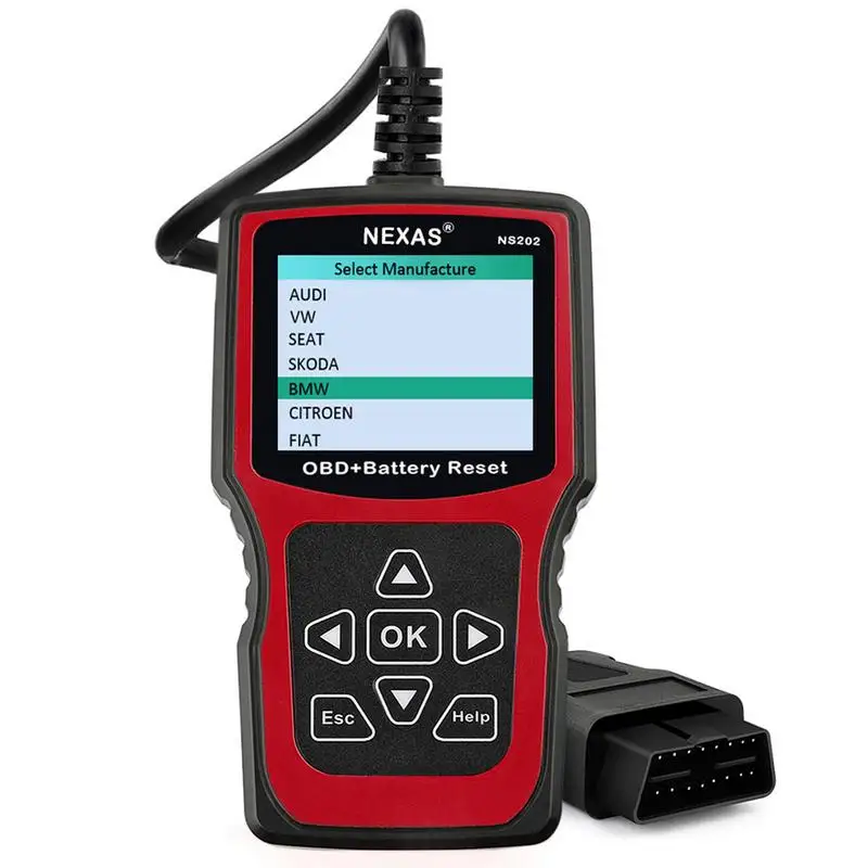 

NEXA NL202 OBD/EOBD Code Reader Diagnostic Scanner Engine Check Battery Health Check Battery Registration Scan Professional Tool