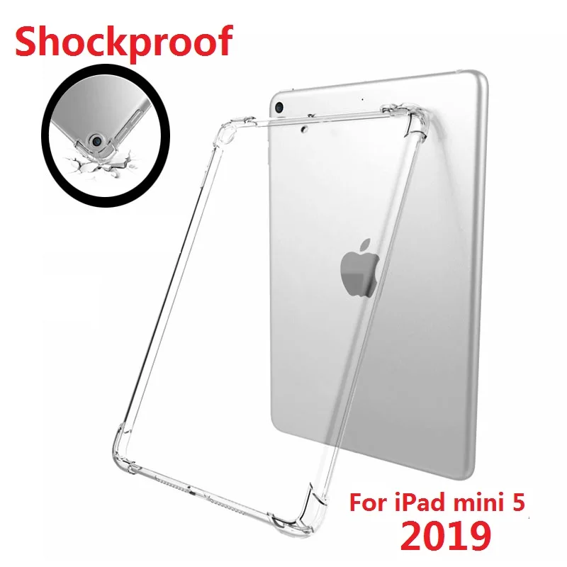 

7.9'' Drop Resistance Soft Coque for iPad mini 5 mini5 2019 Case Shockproof Transparent Clear TPU Cover for iPad mini 5 TPU Case