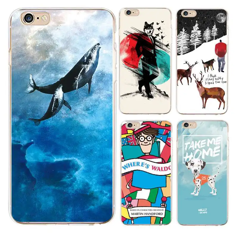 Мягкий прозрачный чехол из ТПУ для iPhone 4/4S 5 5S 6 6plus 7 8plus x силиконовая крышка с
