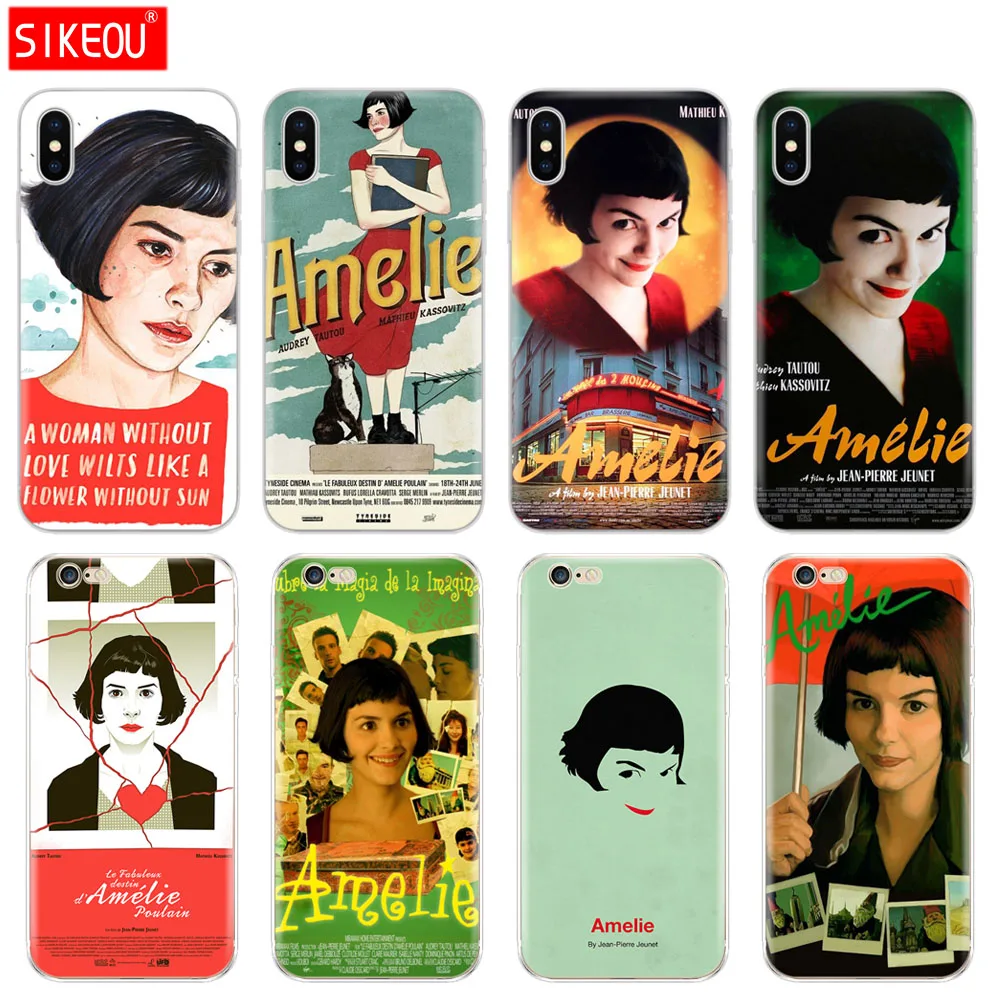 Силиконовый чехол для телефона Iphone 6X8 7 6s 5 5s SE 2020 Plus 10 XR XS MAX 11 pro bag Amelie poster classic France
