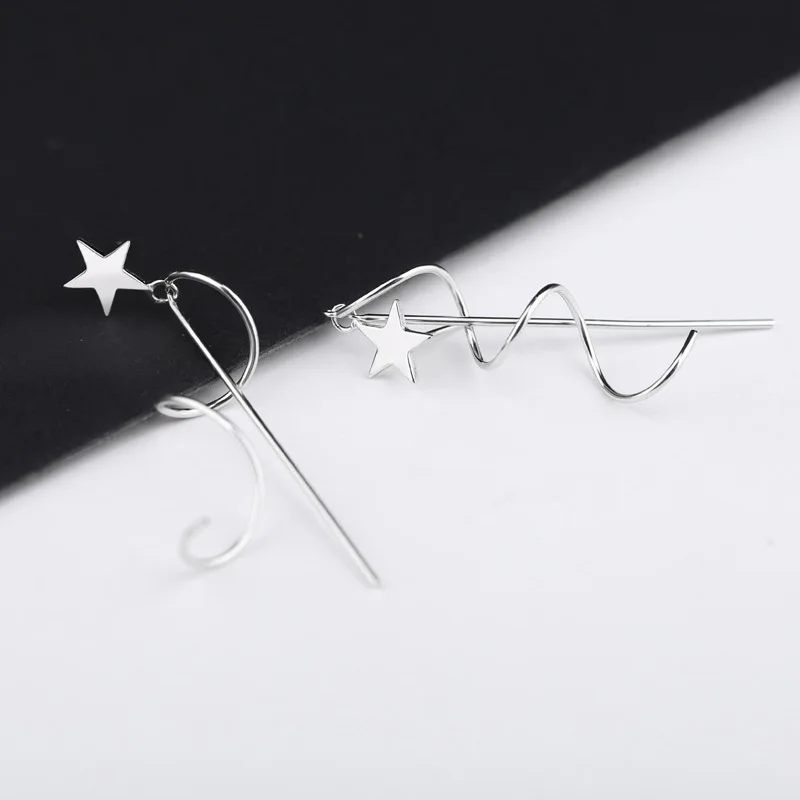 

Elegant Spring Star 925 Sterling Silver Dangling Earrings