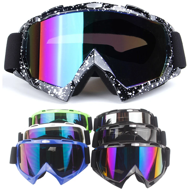 Gafas de moto para hombre y mujer, lentes a prueba de viento, casco para montar en motocicleta, gafas esquí y Patinaje|Gafas de motocicleta| - AliExpress