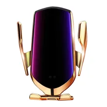 Умный датчик беспроводное автомобильное зарядное устройство QI 10 Вт Быстрая зарядка держатель совместимый для iPhone Xs/Xs Max/XR/X/8, samsung Galaxy Note 9/S9