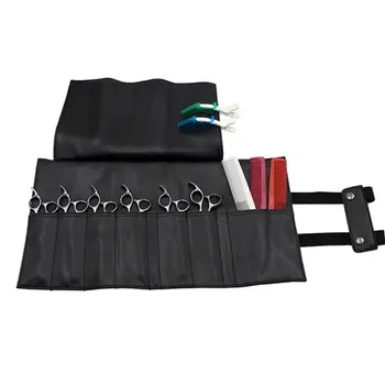 

Professional Scissor Bag PU Leather Salon Hair Cutting Bags Barber Hairdressing Tools Organizer