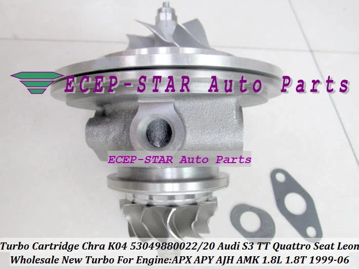 Turbo Cartridge CHRA Turbocharger K04 53049880022 53049880020 For AUDI S3 TT Quattro Seat LEON 1.8T 1999-06 APX APY AJH AMK 1.8L (4)