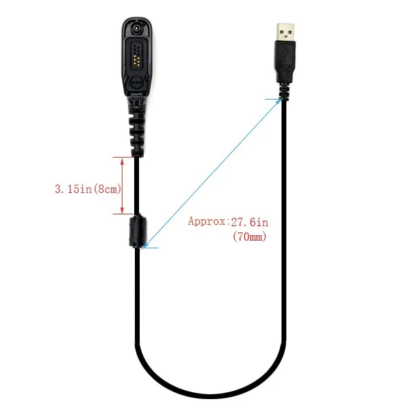 Retevis USB кабель для программирования для Motorola P8268 P8260 DP 3400 DP3600 Walkie Talkie C9028A