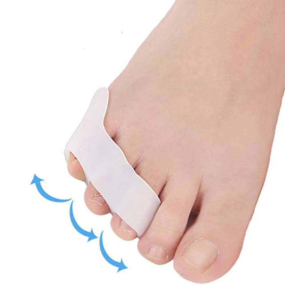 

Silicone Gel Pads Toes Separator Corrector Toe Orthotics Bunion Hallux Valgus Anti Eversion Overlap Gel Inserts