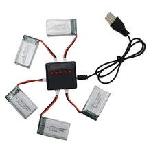 EBOYU (TM) 5 шт. 3.7 В 720 мАч Липо Батареи + 5 в 1 Зарядное Устройство для Syma X5C X5SW X5SC X5