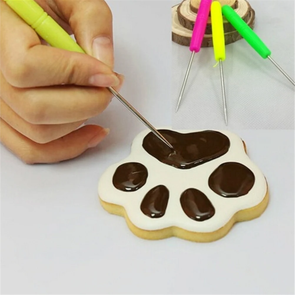 5PCS Fondant Cake Needle Steel Wire Icing Sugar Craft