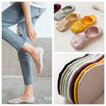 1 пара невидимых нескользящих коротких носков ярких цветов модные женские повседневные хлопковые Дышащие Короткие носки-башмачки аксессуары для одежды