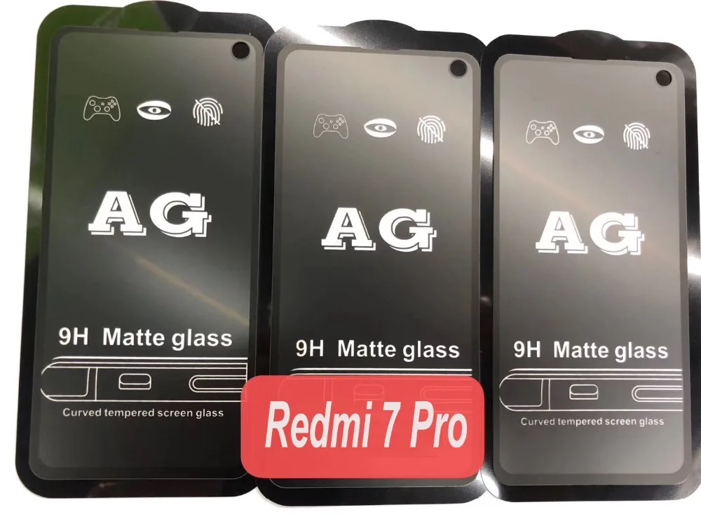 50 шт. AG матовое закаленное стекло для Xiaomi Redmi Note 7 6 Pro GO K20 S2 защита экрана против царапин Взрывозащищенная защитная пленка