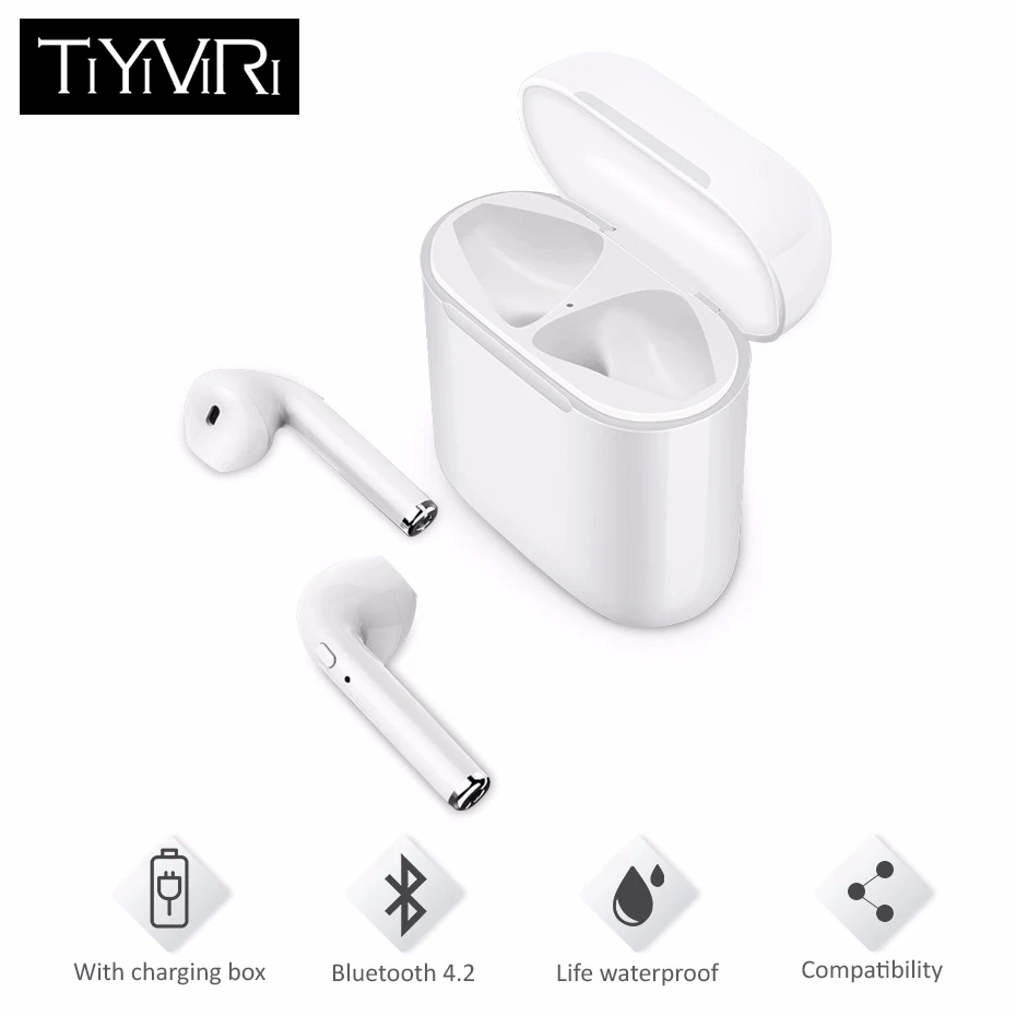 

New i9S TWS Mini Bluetooth Earphones Wireless Headset Headphones Bluetooth 5.0 Stereo Sports Earbuds with Mic for Phone Andorid