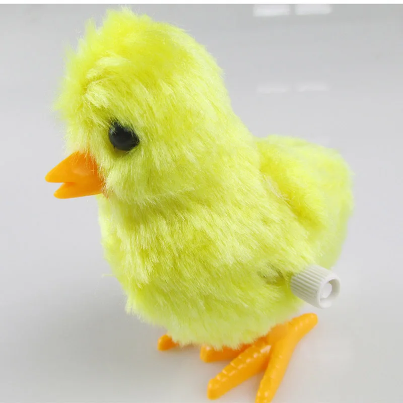 Classic Toys Cute chicken dolls Wind Up Plush chick Toys Clockwork toys