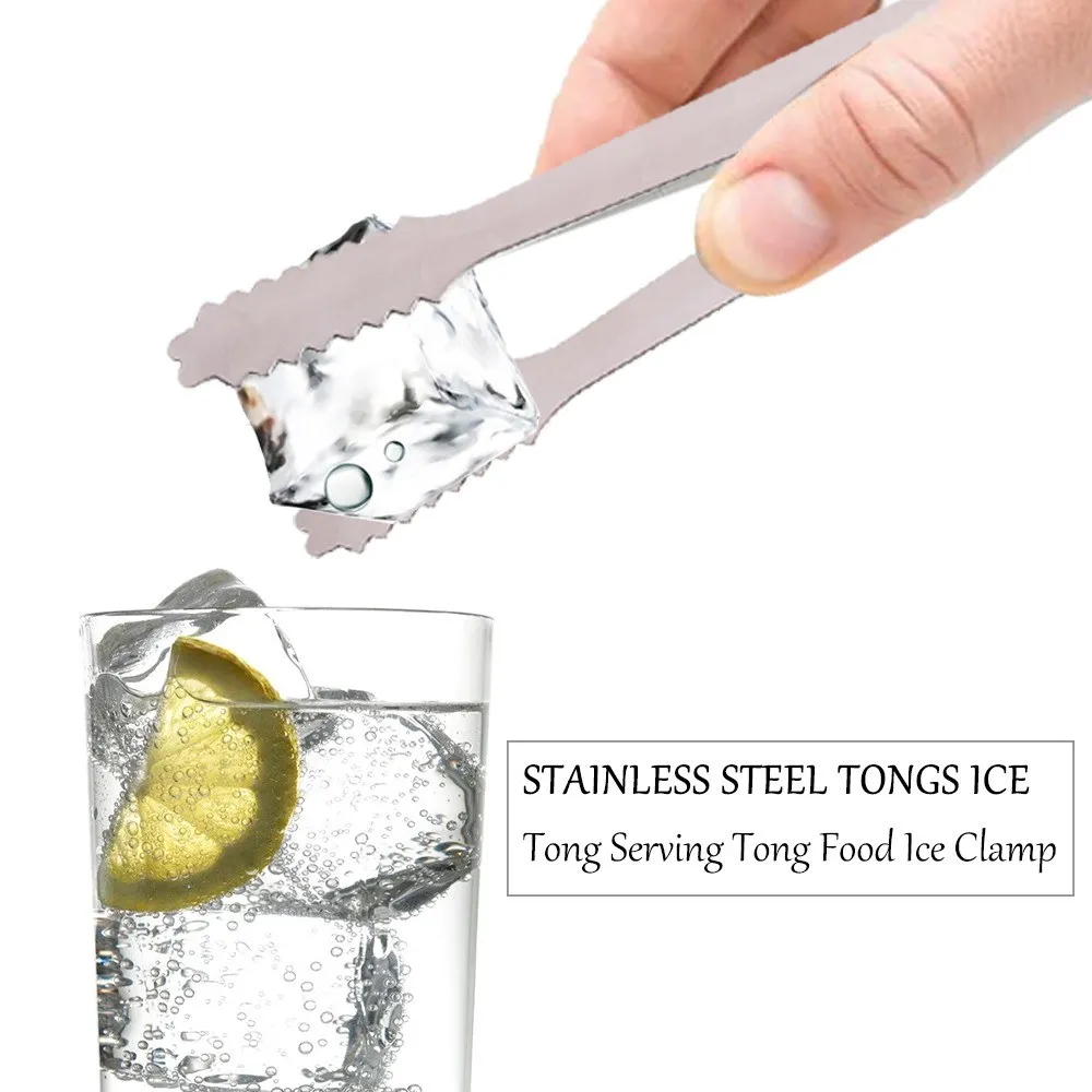 Щипцы из нержавеющей стали Ice Tong Сервировочные щипцы еда ледяной зажим для сервировки Кухня барбекю вечерние бар барбекю