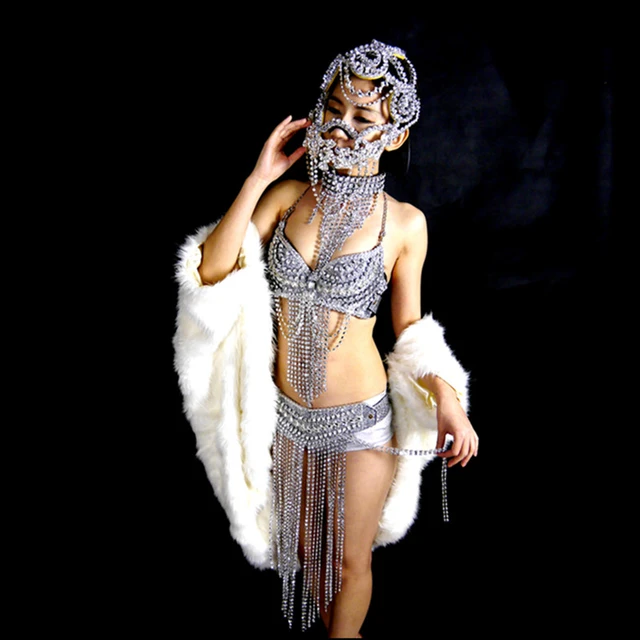 Party Catwalk Shows Sexy Women Ballroom Costume Suit Lady Evening Dress Bra  Dance Singer Dj Stage Cabaret Performance Clothes - Party & Holiday Diy  Decorations - AliExpress