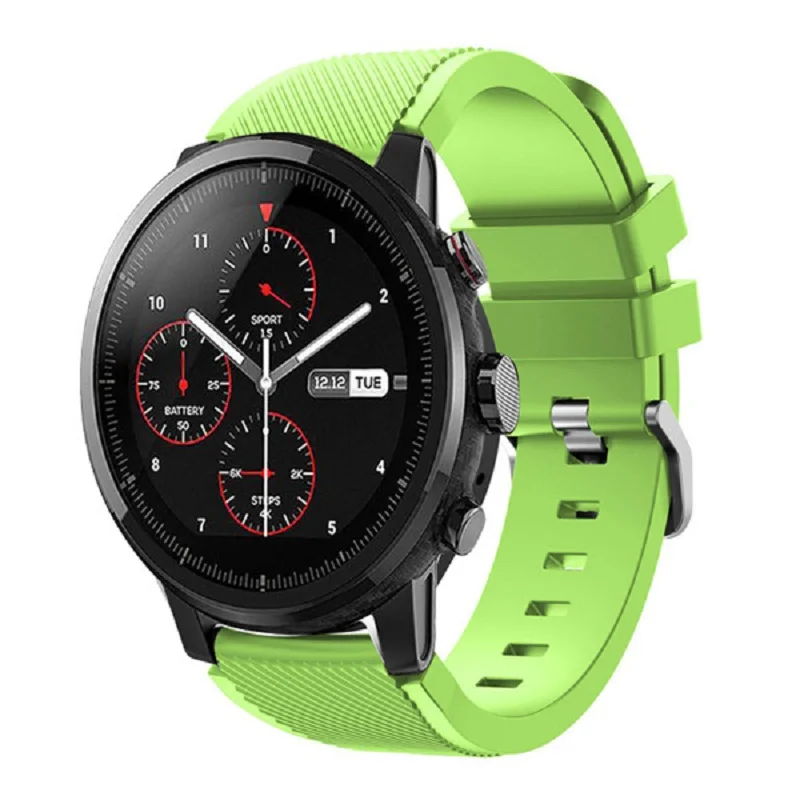 Ремешок силиконовый для Xiaomi Huami Amazfit Stratos3 2 2s/GTR спортивный браслет смарт часов Samsung