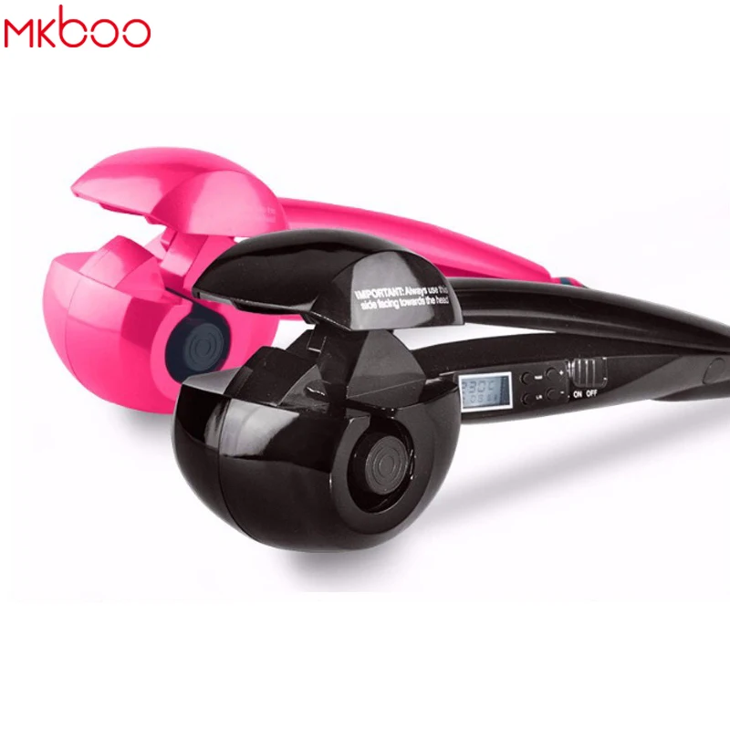 Продажа MKBOO Новый ЖК экран для завивки волос нагревательные Инструменты для укладки волос Автоматические Кудри Волшебные быстрые щипцы для завивки...