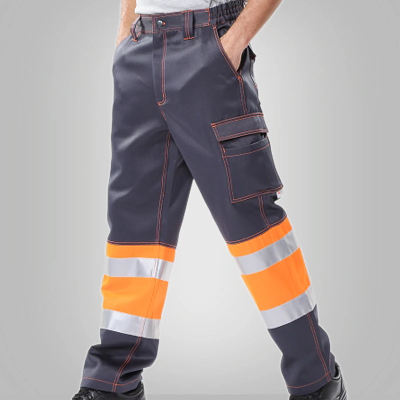 Мужские двухцветные брюки-карго, спецодежда, рабочие брюки, защитные брюки