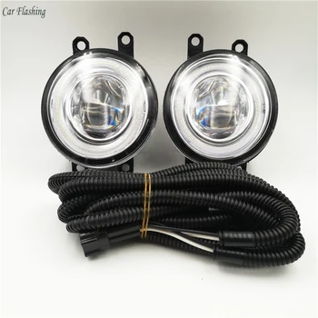

Car Flashing 2 pieces LED Angel Eyes Fog Light Lamp DRL Daytime Running Light Daylight 2 Functions DRL For Toyota IQ 2009-2015
