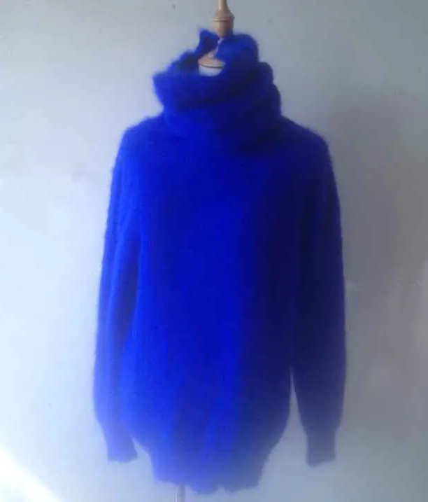 Водолазка 50 см натуральный норковый кашемировый свитер женский длинный кашемировый пуловер вязаный чистый норковый Воротник JN237
