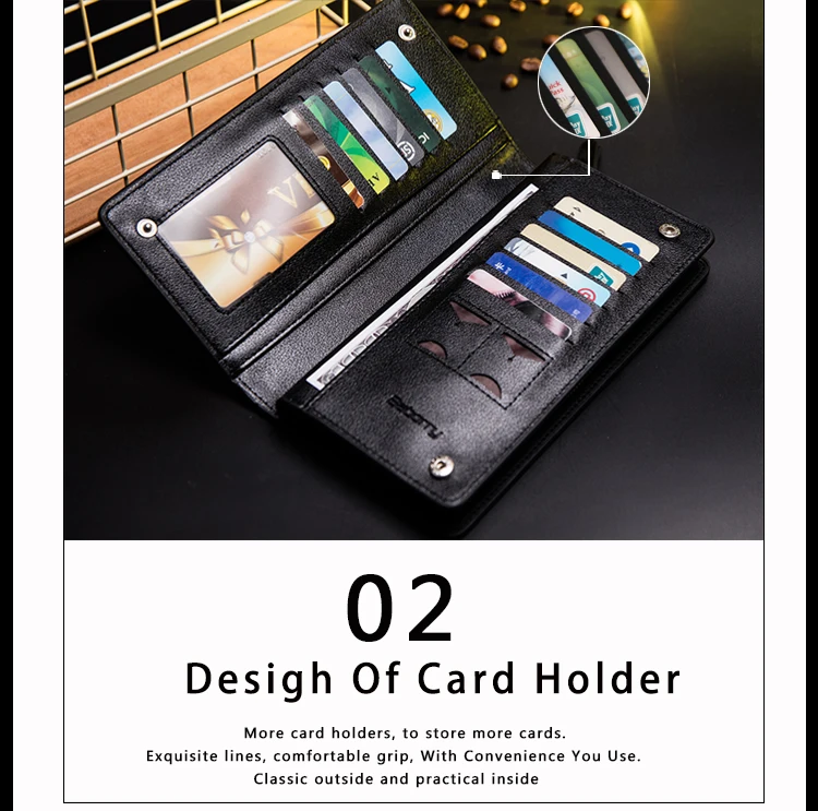 Роскошный брендовый мужской кошелек для мобильного телефона из искусственной кожи, Длинный дизайнерский кошелек на молнии, клатч, мужской держатель для карт, мужской кошелек Carteira