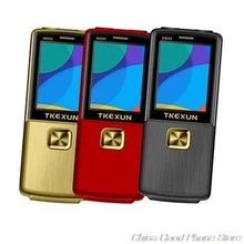 TKEXUN 8800i волшебный голос флип металлический корпус мобильный телефон Две сим-карты двойной фонарик SOS один ключ циферблат мобильного телефона