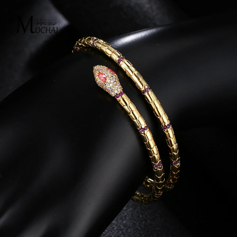 Европа и США Ретро египетская серия темперамент дикая змея золотистого цвета браслет женские ювелирные изделия ZK50