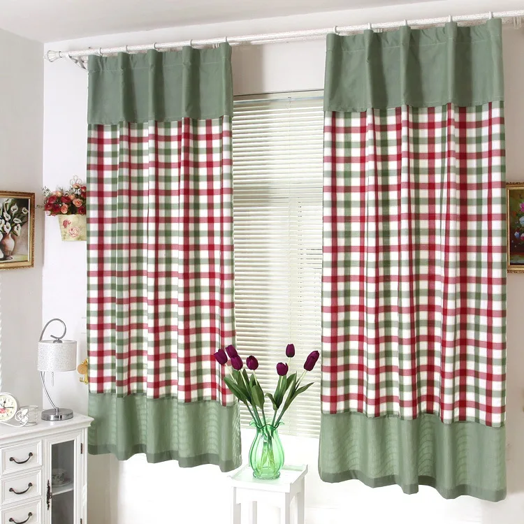 

Factory Direct Selling Polyester Cotton Woven Plaid Striped Cloth American Country Curtain Cloth Sand Release Wholesale