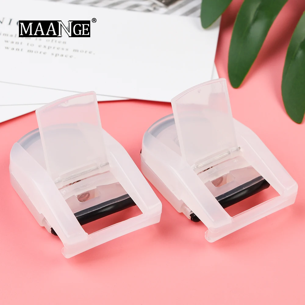 

MAANGE 1/2Pcs Makeup Eyelash Curler Beauty Tools Lady Women Lash Natural Curling Style 3D Fiber Eyelashes Applicator Eye Makeup