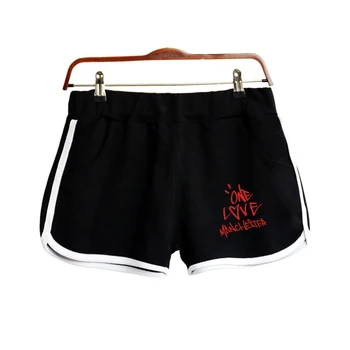 

Ariana Grande Short Pants Outerwear Contrast Elastic Waist Shorts Summer Soft Women Casual Super Shorts xs-2xl