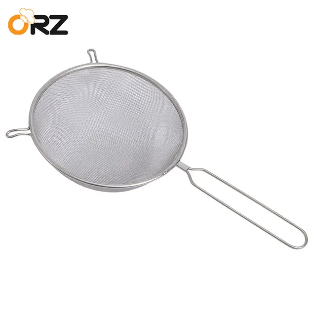 Online Shop Orz Fine Mesh Strainer Flour Sifter Sieve Colander