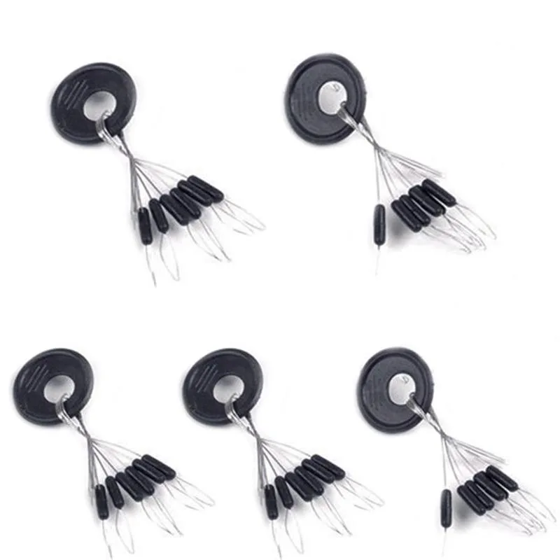 

10pcs Fishing Bobber Stopper Float Line Olive Shape Stoppers Stops Space Beans Sea Fishing Tools Equipment Plastic Metal New