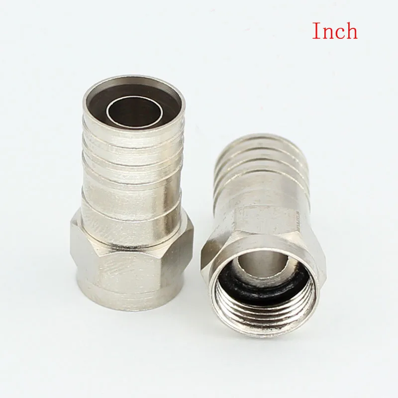 Коннектор для ТВ-кабеля 10 шт. F-штекер спутниковые наконечники 75-5F Jack двойной