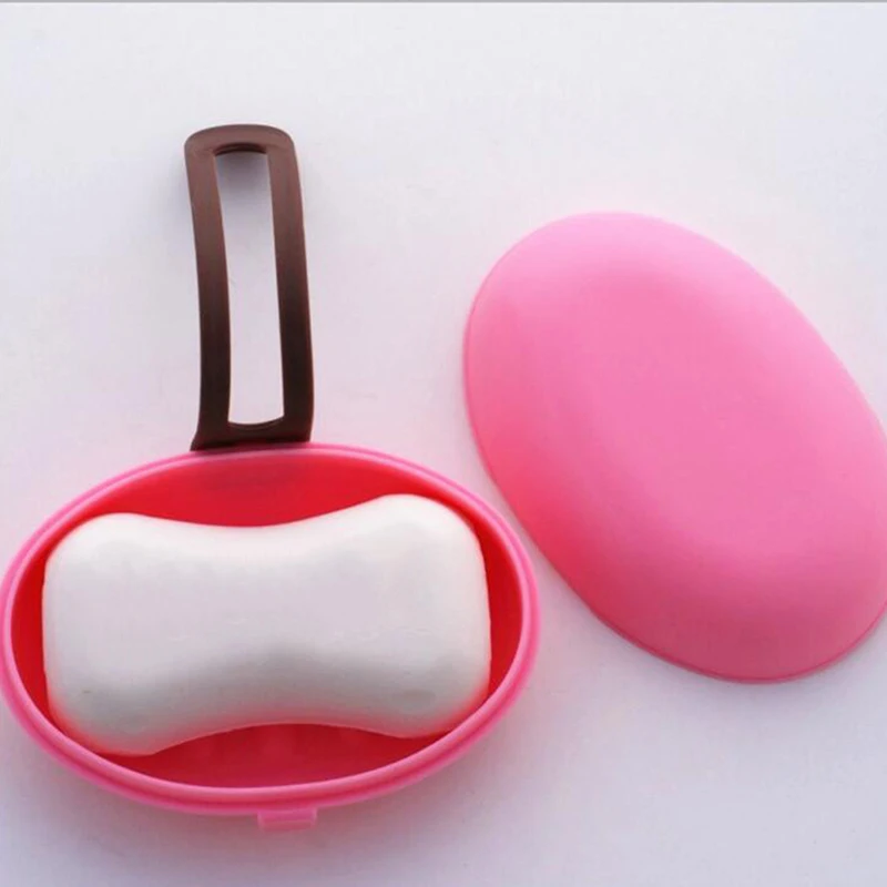 Portable Soap Dishes Cassette Cover Waterproof Case With Buckle Seal Case Travel Bathroom Soap