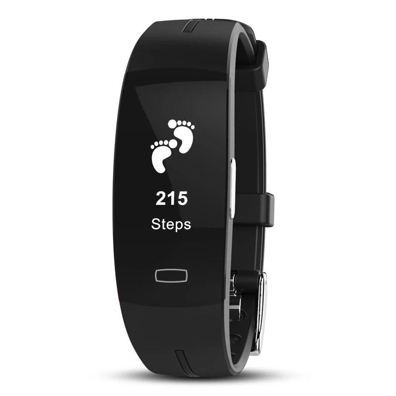 P3 смарт-браслет ЭКГ+ PPG монитор кровяного давления часы в реальном времени пульсометр Спорт фитнес-трекер умный Браслет для IOS Android - Цвет: Черный