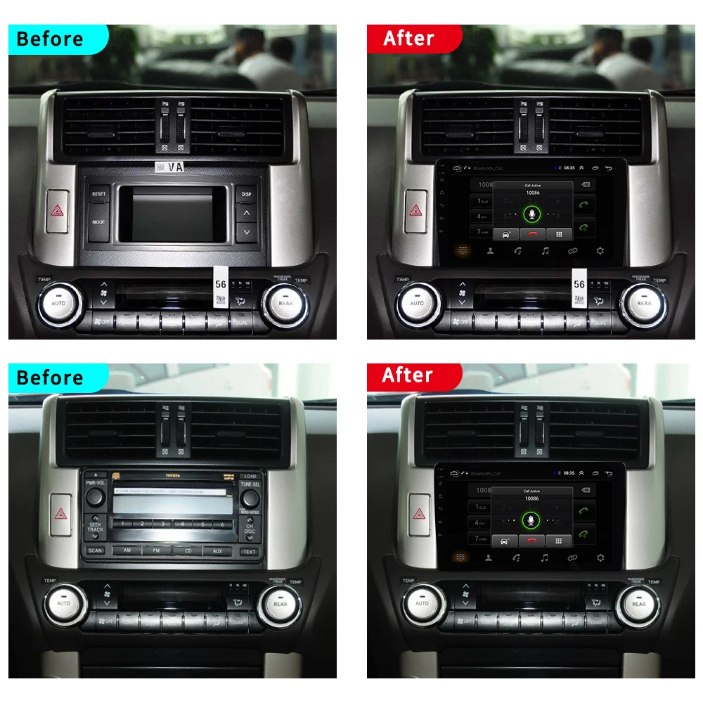 EKIY 9 ''ips No 2 Din мультимедиа для Android плеер Авторадио Стерео gps навигация для Toyota Land Cruiser Prado 150 2010-2013