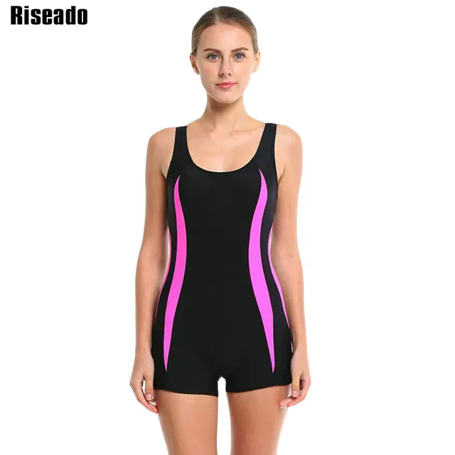 Riseado Swimwear Women Conservative One Piece Swimsuit Sports Swimming