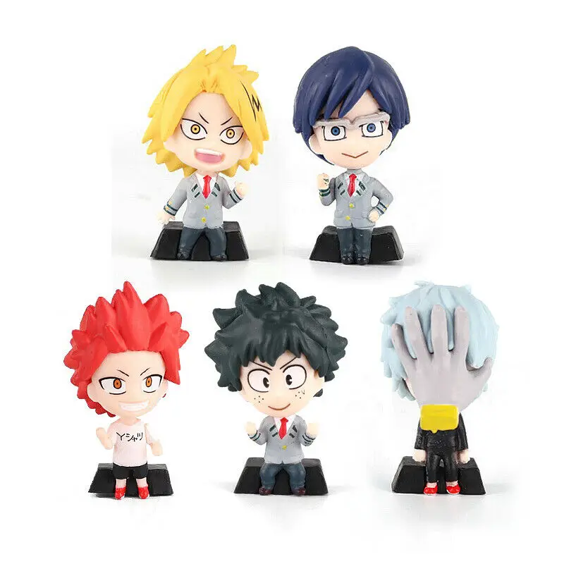 5 шт./компл. My Hero Academy Deformed Mini PVC Figure Series Part3 брелок японского аниме academic