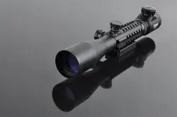 Новый C3-9x40 Красный Зеленая точка с подсветкой Riflescope воздуха винтовка пистолет открытый снайперская оптика олень Снайпер Охота прицел